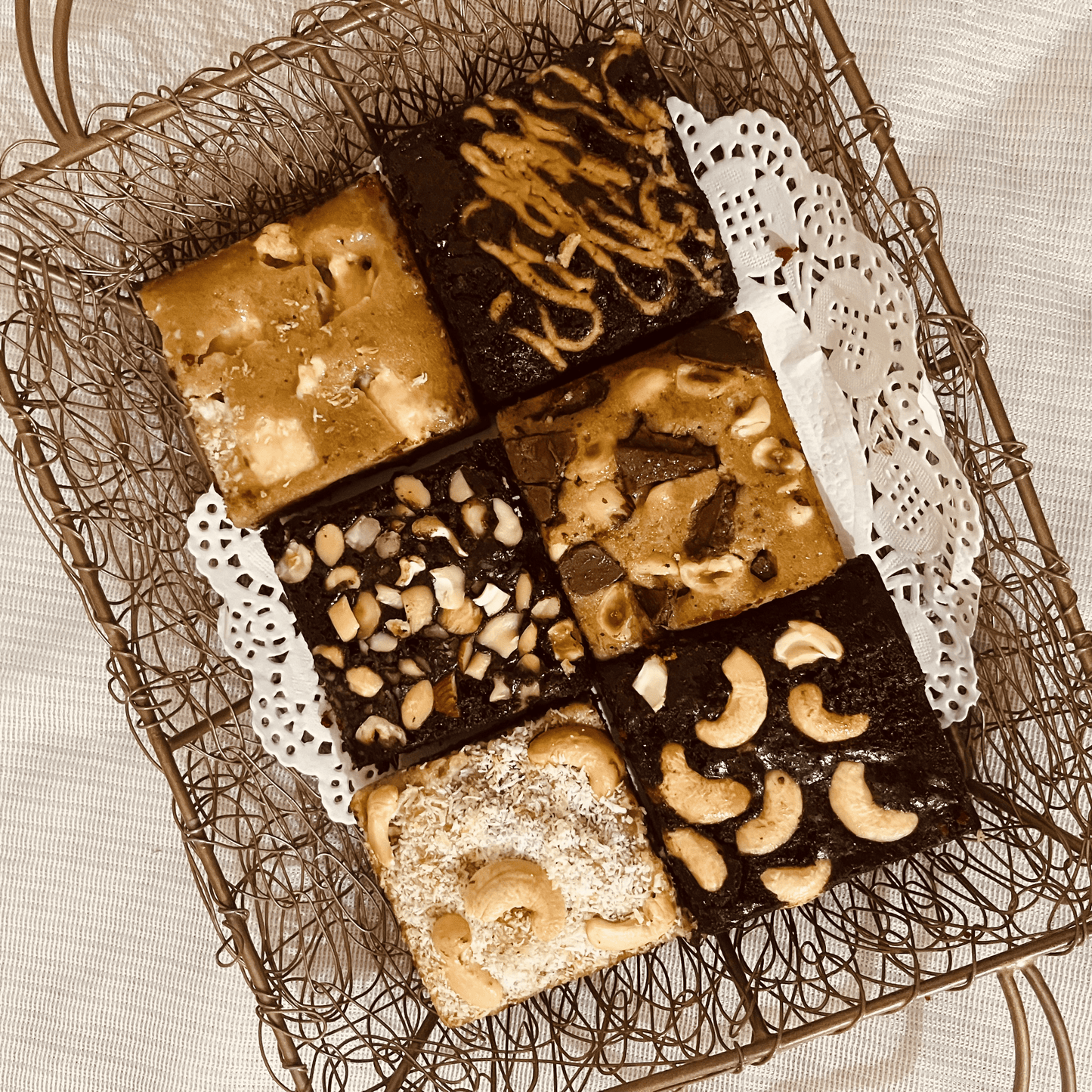 The Nut Lover’s Dream – 6-Piece Fudgy Assortment